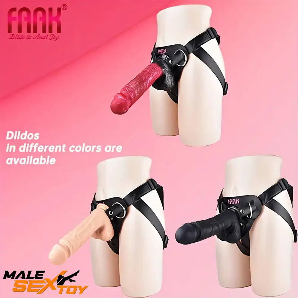 10.01in Silicone Soft Big Strap On Wearable Dildo For Women Adults Male Sex Toy