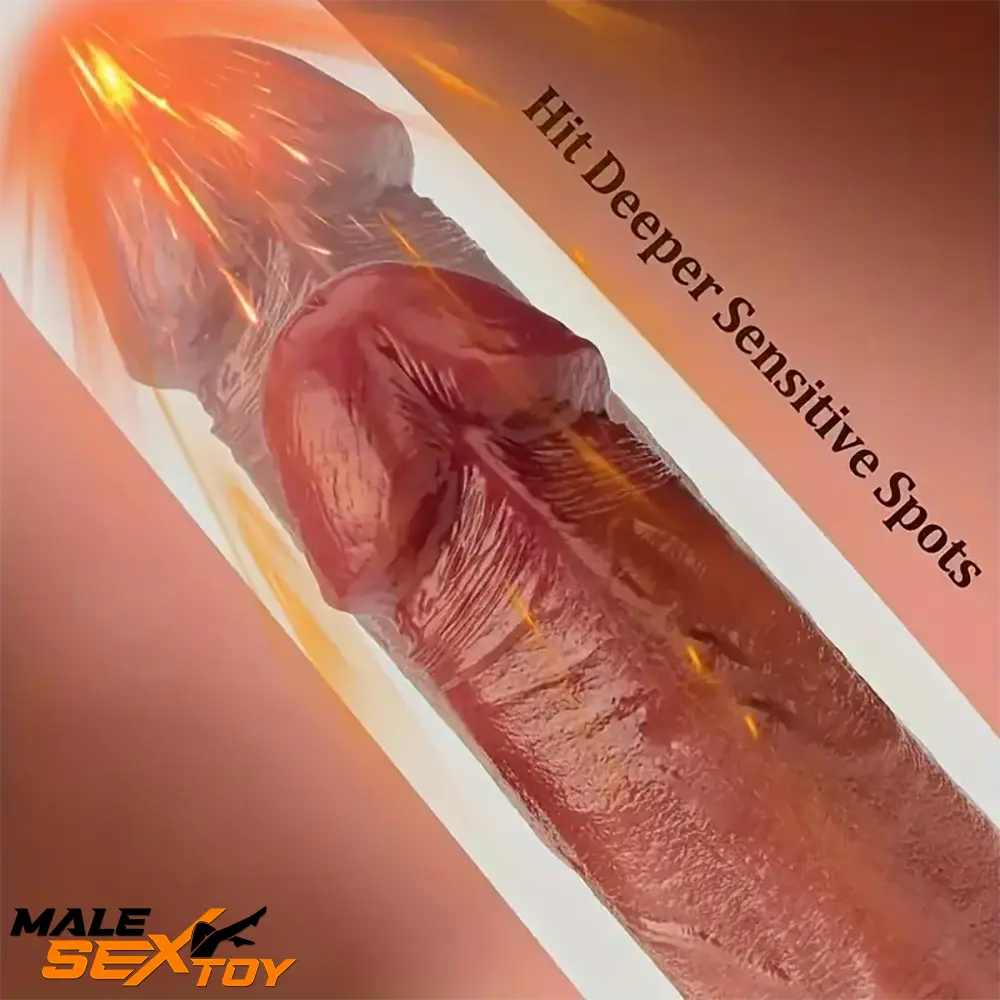 8.66in Lifelike Real Large Silicone Soft Skin Feeling Suction Cup Dildo Male Sex Toy