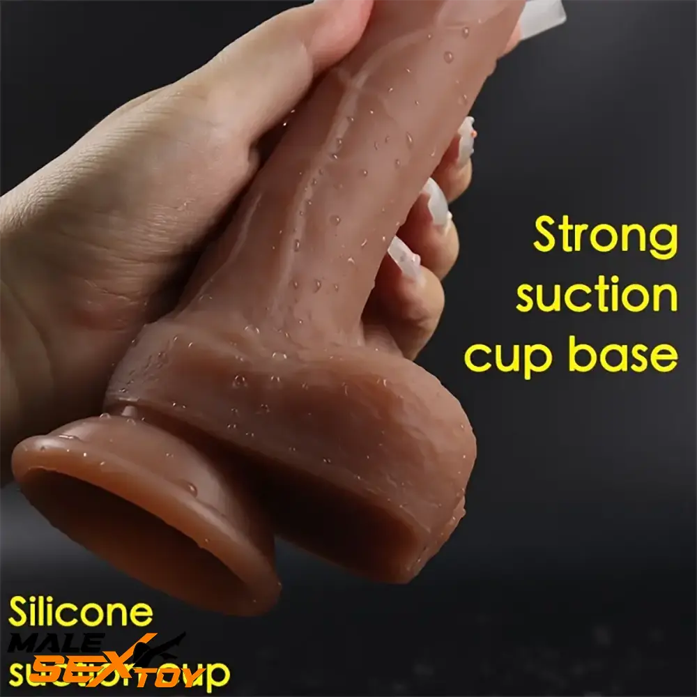 7.6in Realistic Silicone Soft Dildo Sex Toy Perfect For Sex Love Male Sex Toy