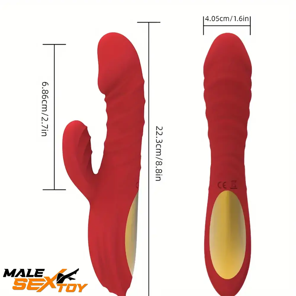 8.8in Heating Vibrating Soft Silicone Dildo Vibrator For Adult Love Male Sex Toy