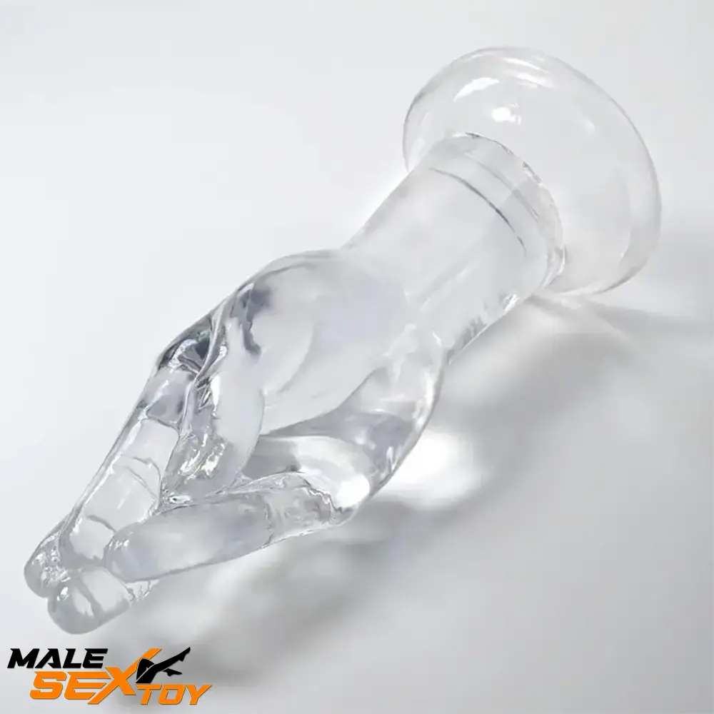 9.6in Big Clear Fist Hand Dildo Adult Sex Toy For Anal Fisting Lovers Male Sex Toy