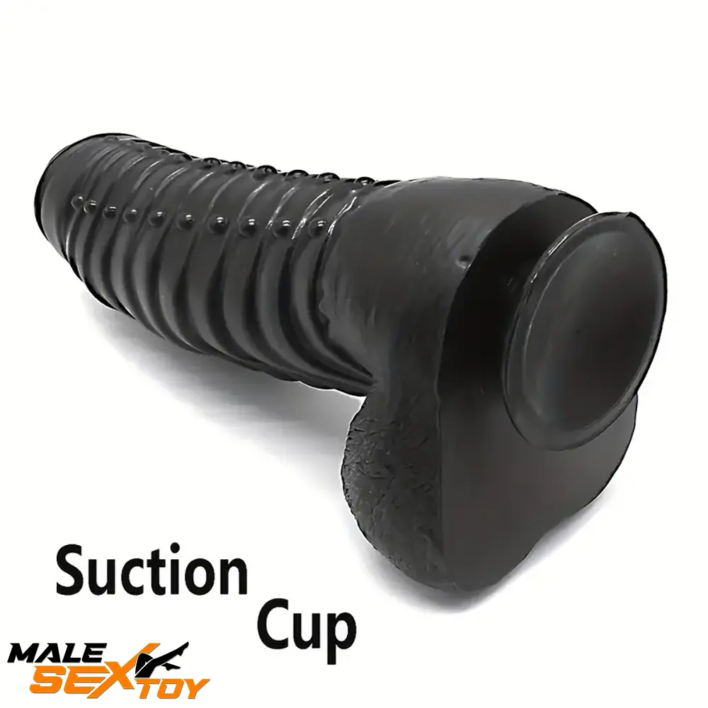 11.8in Realistic Big Black Uncut Spiked Thick Dildo For Female Sex Male Sex Toy