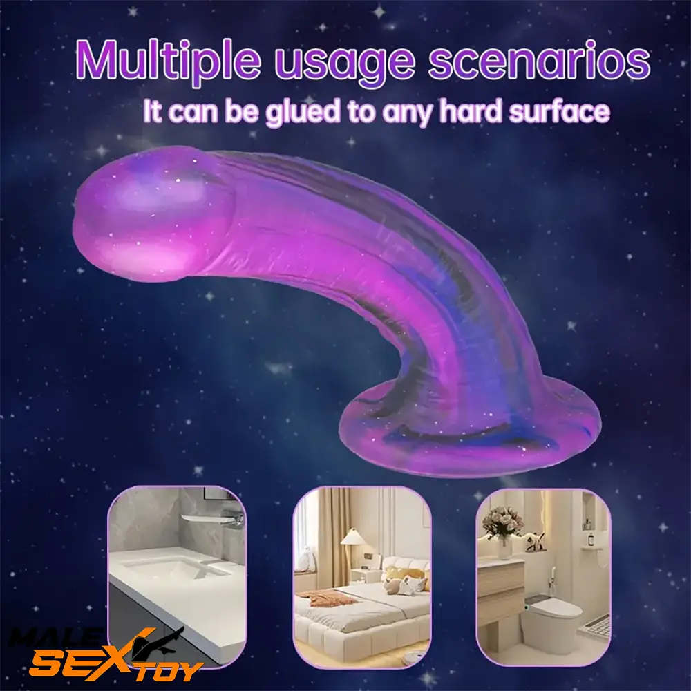 7.08in Silicone No Eggs Soft Dildo For Female Male Love Pleasure Toy Male Sex Toy