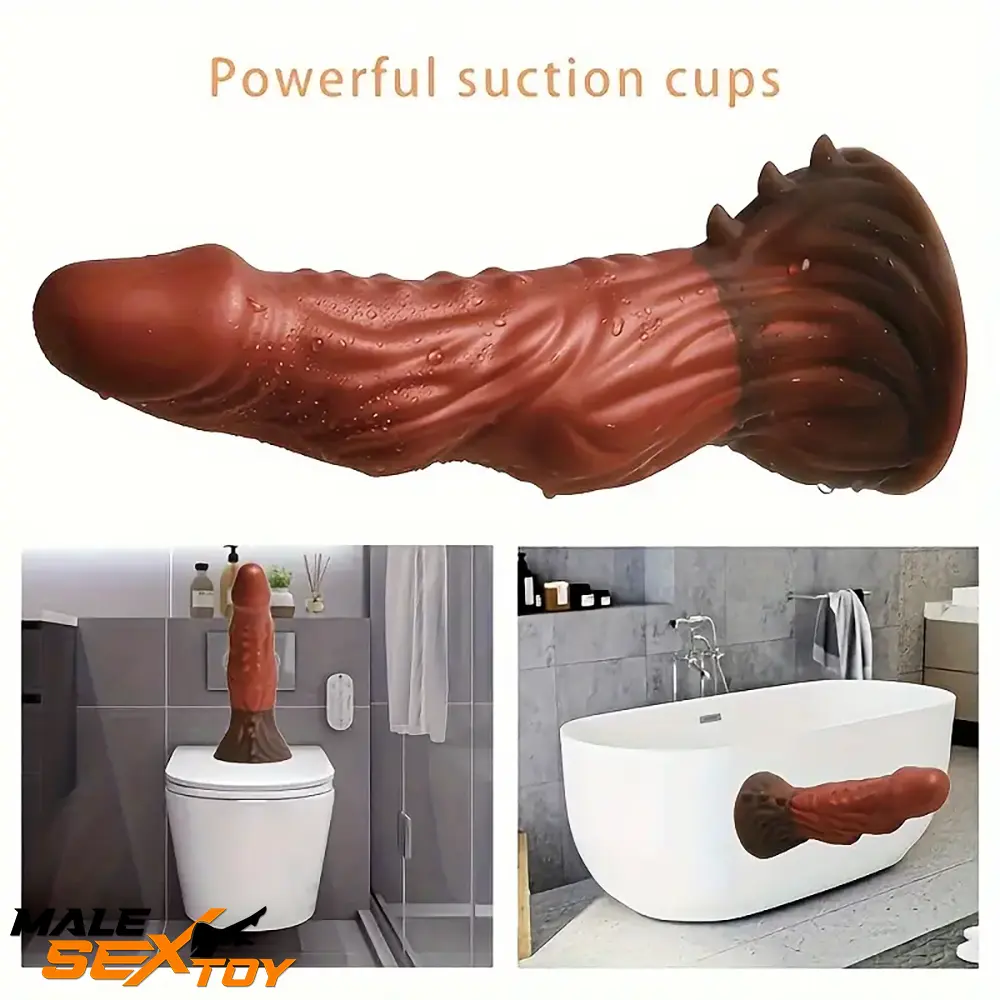 8.11in Soft Real Big Silicone Monster G Spot Dildo For Hands Free Love Male Sex Toy