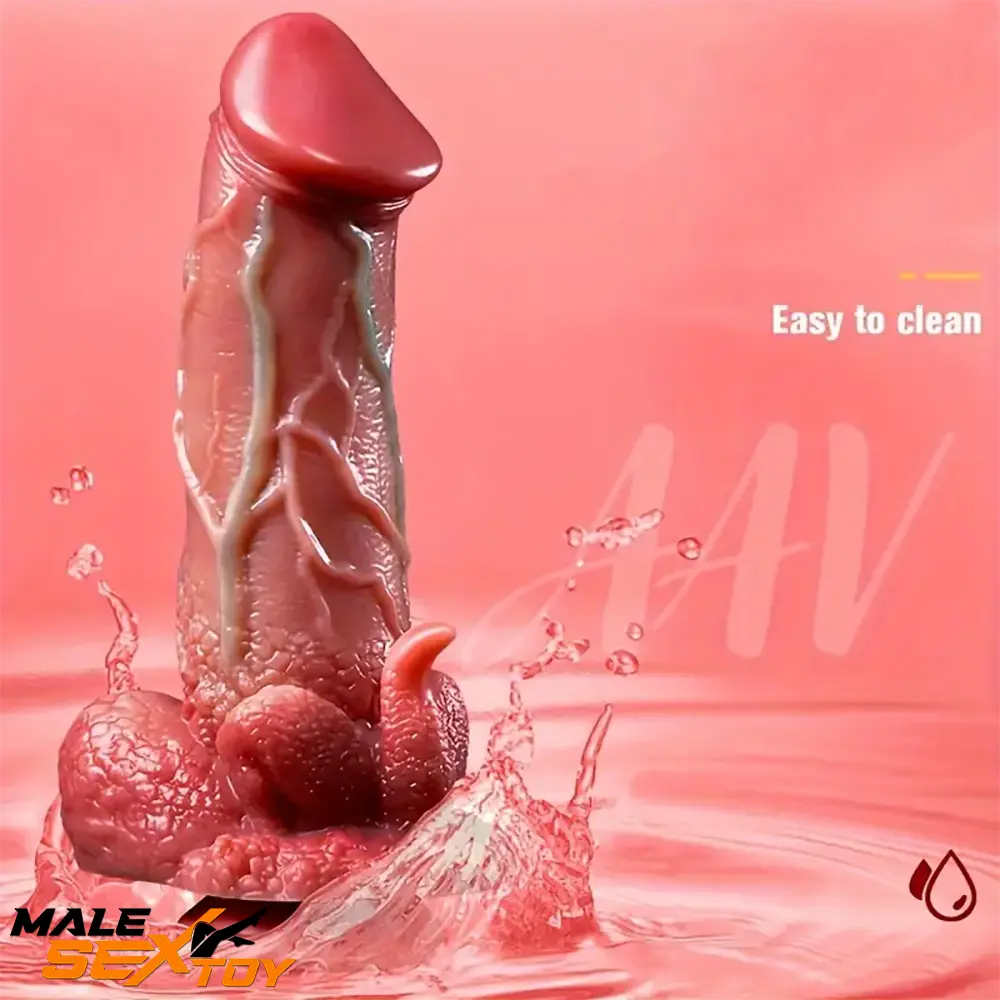9.05in Dragon Vibrating Thrusting Big Silicone Soft Real Auto Dildo Male Sex Toy