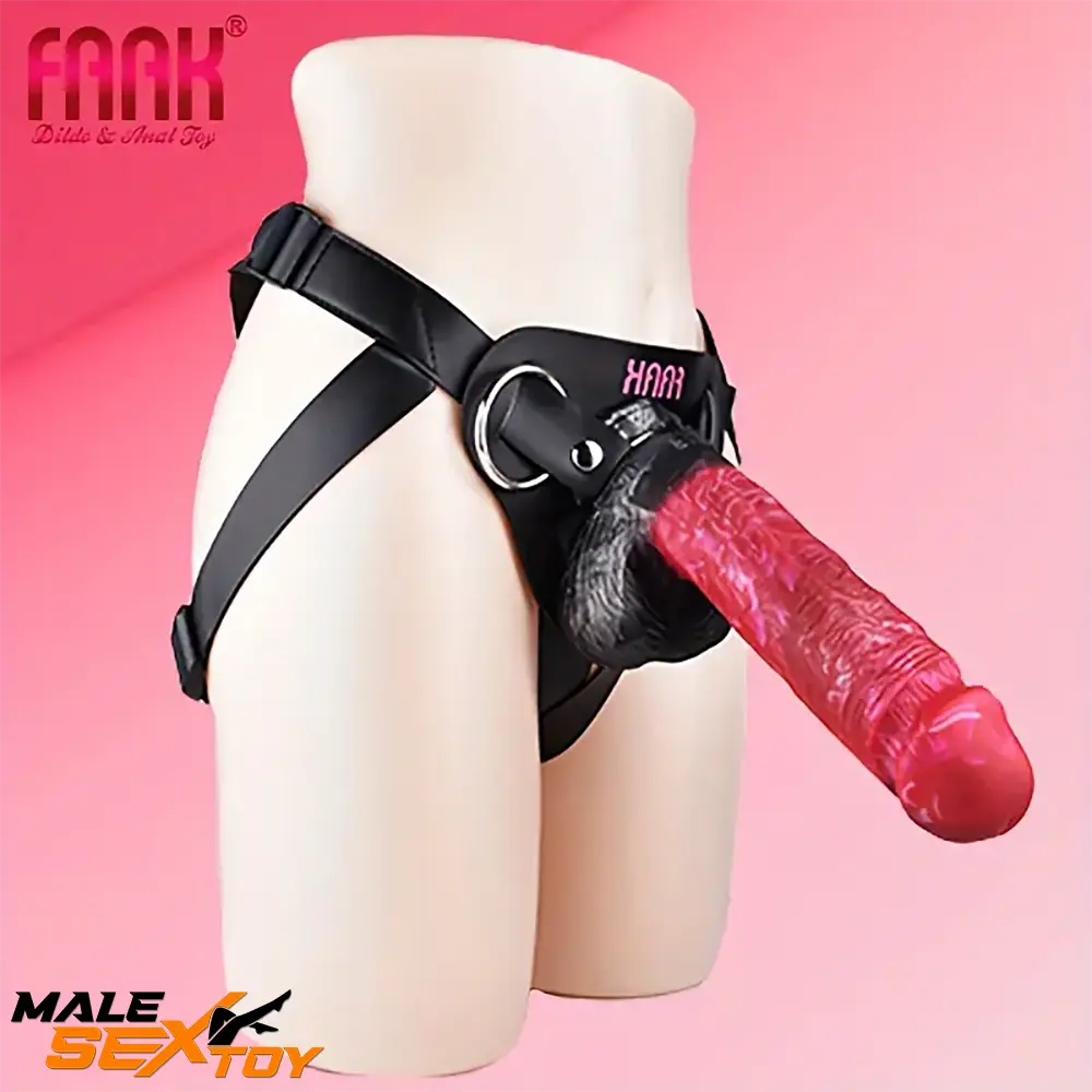 10.01in Silicone Soft Big Strap On Wearable Dildo For Women Adults Male Sex Toy