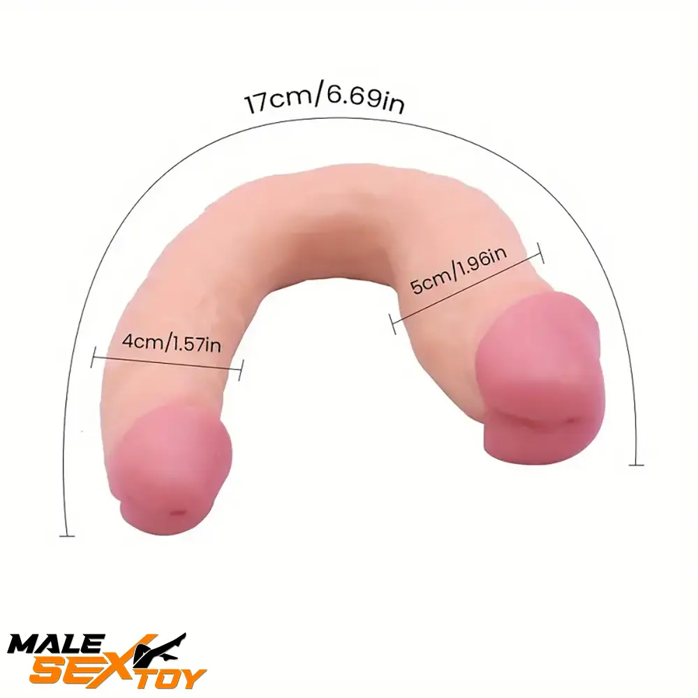 6.69in Realistic Small Dual Ends Dildo For Female Lesbian Sex Orgasm Male Sex Toy