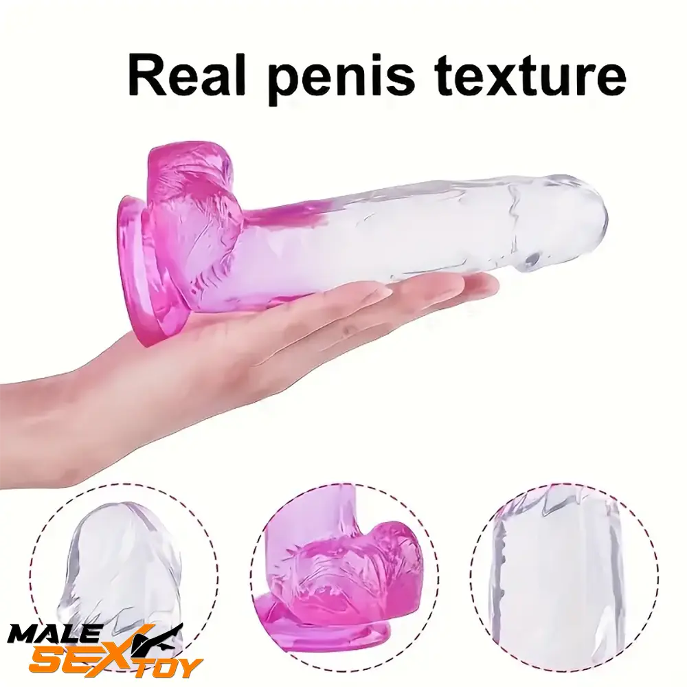 7.87in Realistic Women Men Dildo For Prostate Orgasm Masturbation Male Sex Toy