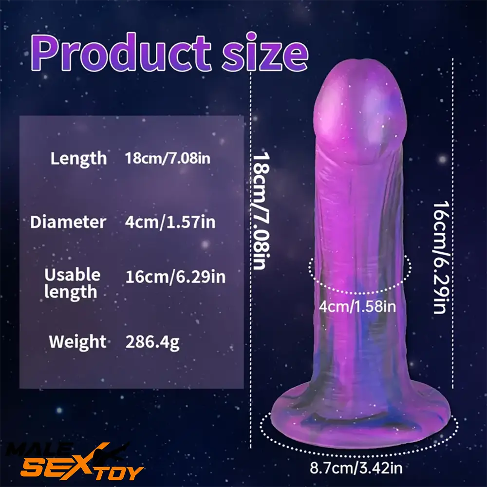 7.08in Silicone No Eggs Soft Dildo For Female Male Love Pleasure Toy Male Sex Toy