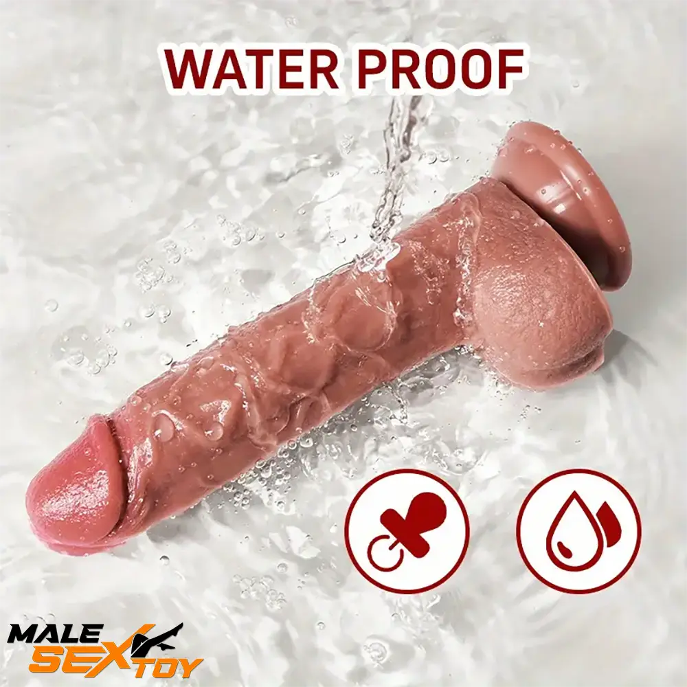 7.48in Realistic Silicone Soft Dildo For Female Male Love Pleasure Toy Male Sex Toy