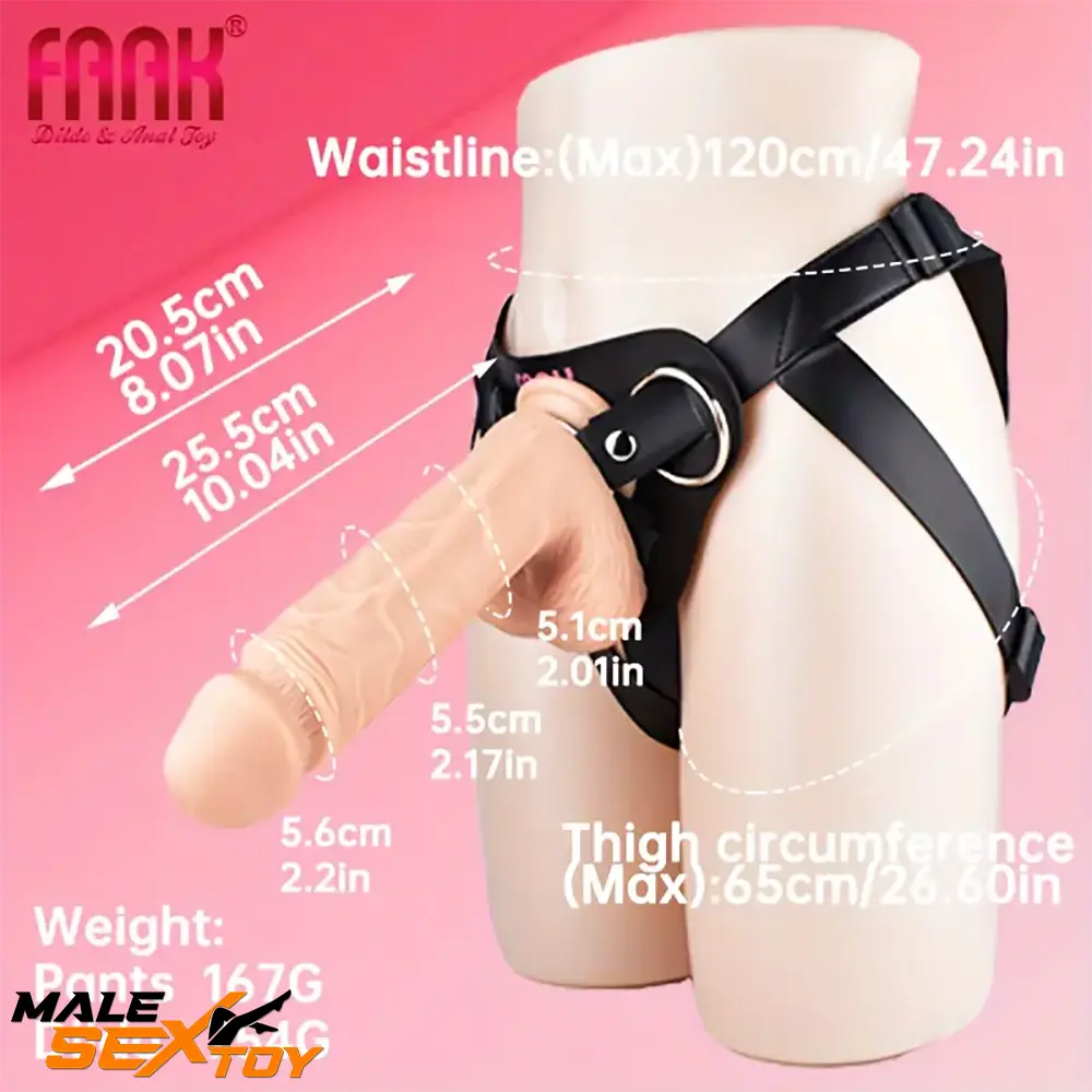 10.01in Silicone Soft Big Strap On Wearable Dildo For Women Adults Male Sex Toy