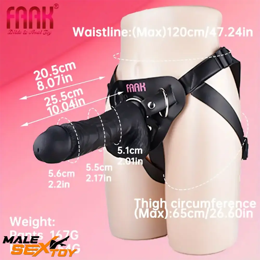 10.01in Silicone Soft Big Strap On Wearable Dildo For Women Adults Male Sex Toy