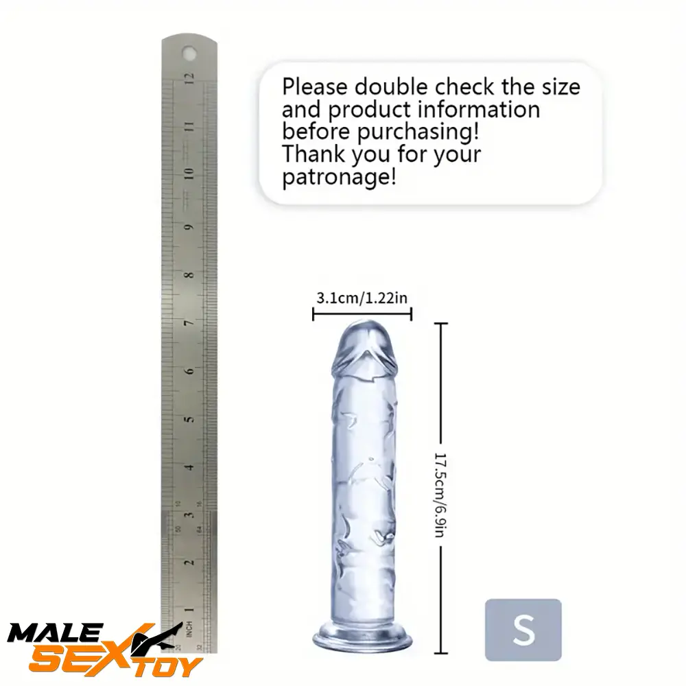 6.06in - 12in TPE Unisex Real Dildo Sex Toy Masturbator Anus Lovers Male Sex Toy