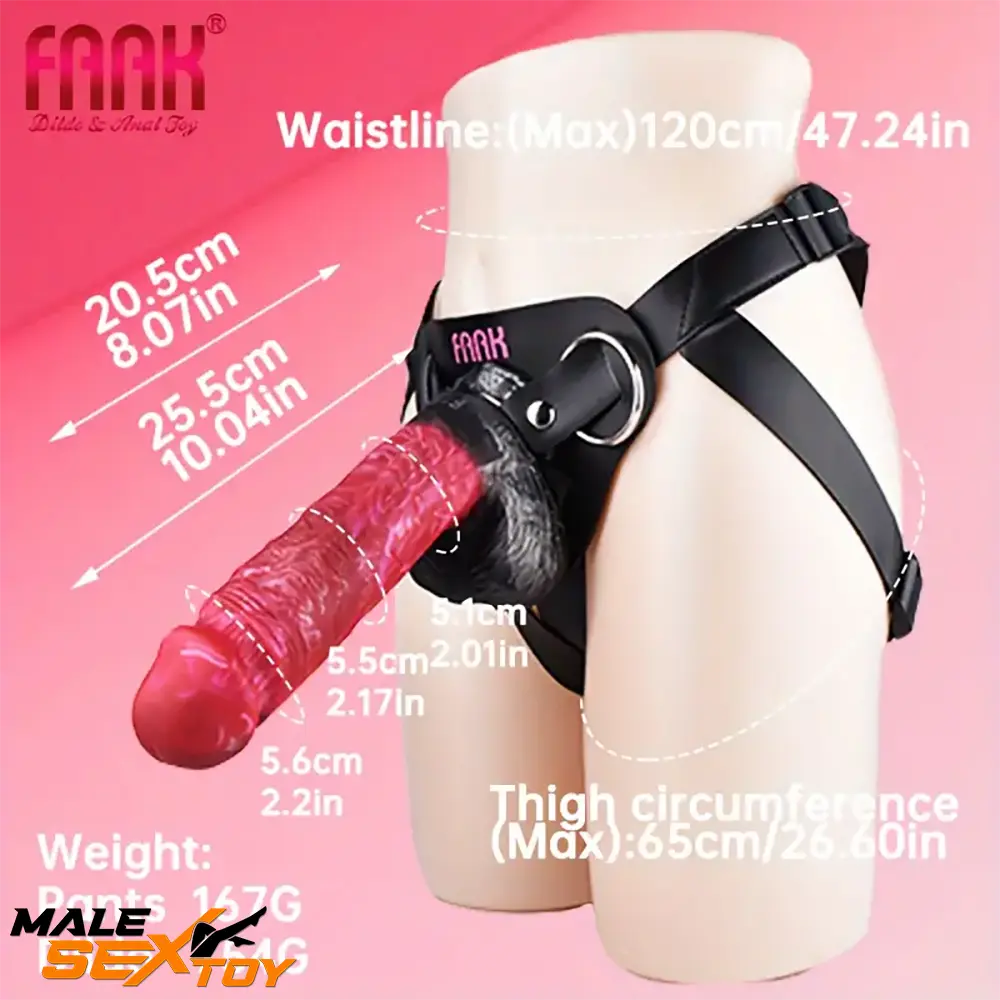 10.01in Silicone Soft Big Strap On Wearable Dildo For Women Adults Male Sex Toy