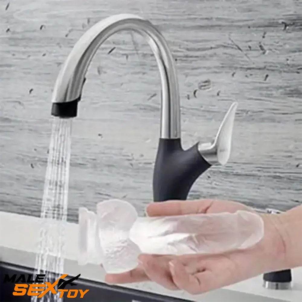 7.3in Clear Real Skin Like Dildo For Female Male Love Pleasure Toy Male Sex Toy