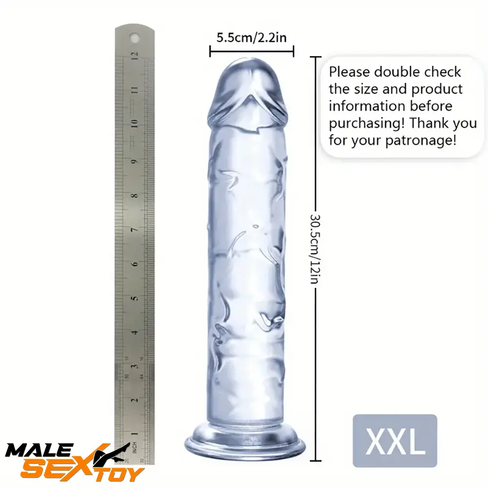 6.06in - 12in TPE Unisex Real Dildo Sex Toy Masturbator Anus Lovers Male Sex Toy