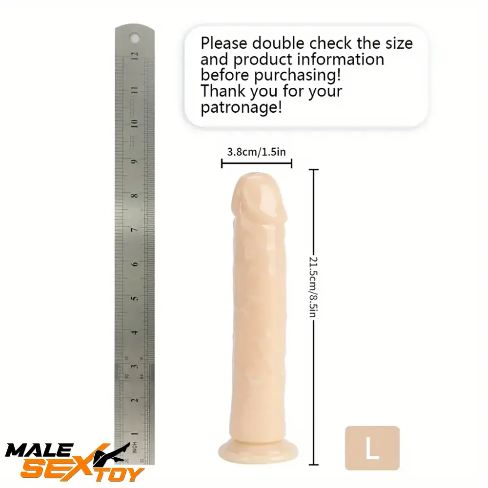 6.06in - 12in TPE Unisex Real Dildo Sex Toy Masturbator Anus Lovers Male Sex Toy