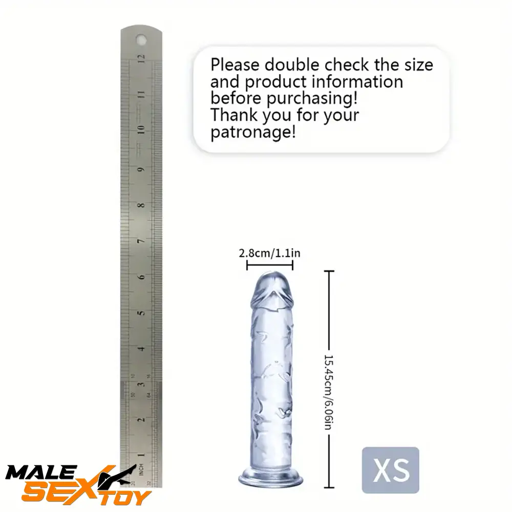 6.06in - 12in TPE Unisex Real Dildo Sex Toy Masturbator Anus Lovers Male Sex Toy