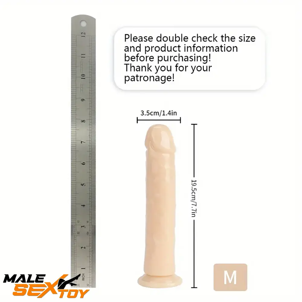 6.06in - 12in TPE Unisex Real Dildo Sex Toy Masturbator Anus Lovers Male Sex Toy