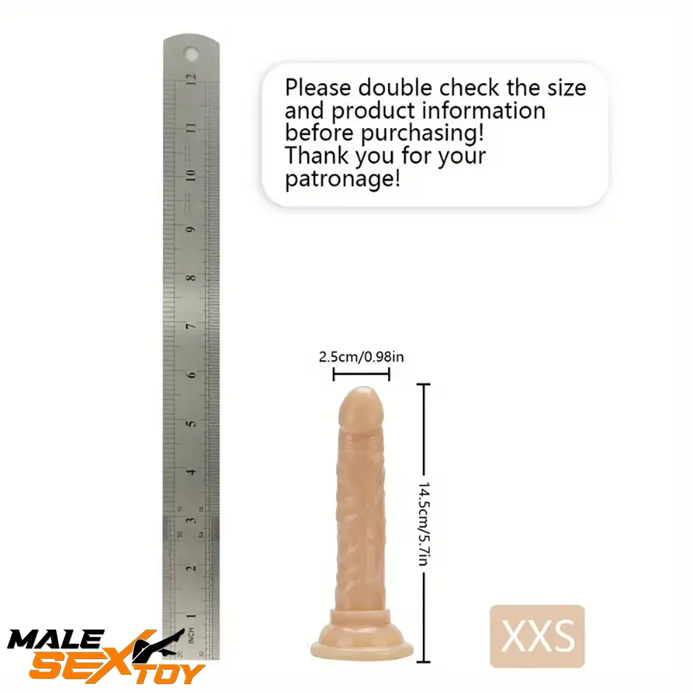 6.06in - 12in TPE Unisex Real Dildo Sex Toy Masturbator Anus Lovers Male Sex Toy