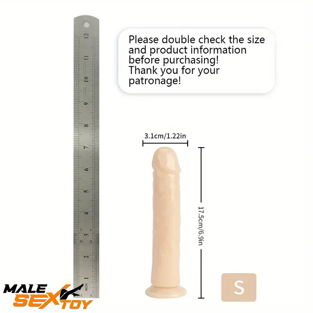 6.06in - 12in TPE Unisex Real Dildo Sex Toy Masturbator Anus Lovers Male Sex Toy