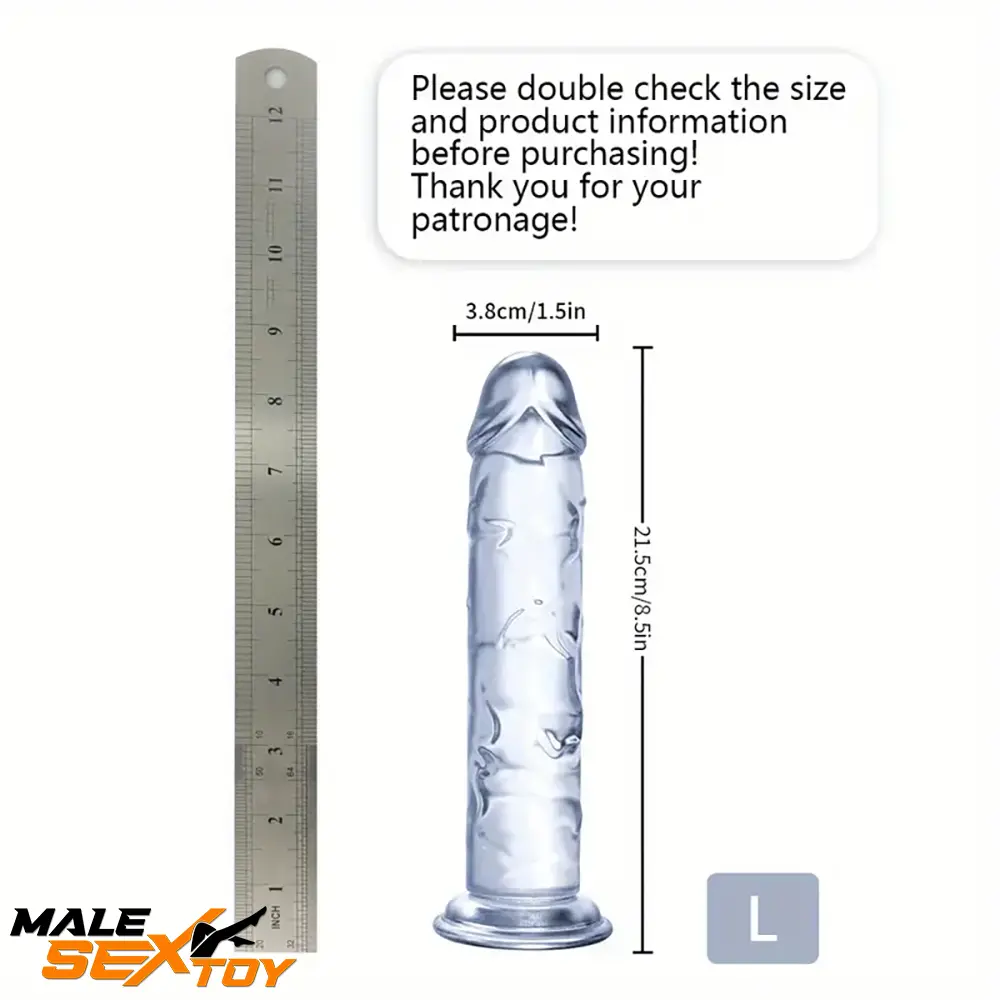 6.06in - 12in TPE Unisex Real Dildo Sex Toy Masturbator Anus Lovers Male Sex Toy