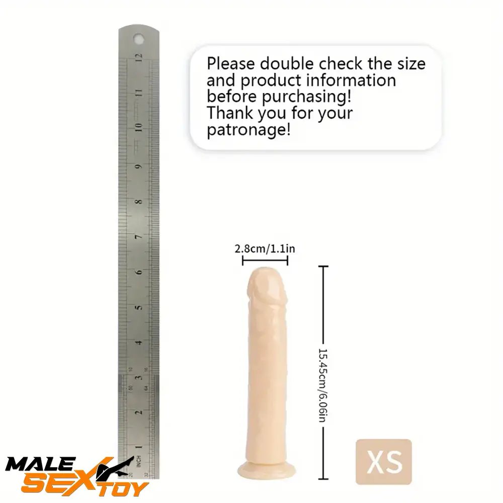 6.06in - 12in TPE Unisex Real Dildo Sex Toy Masturbator Anus Lovers Male Sex Toy