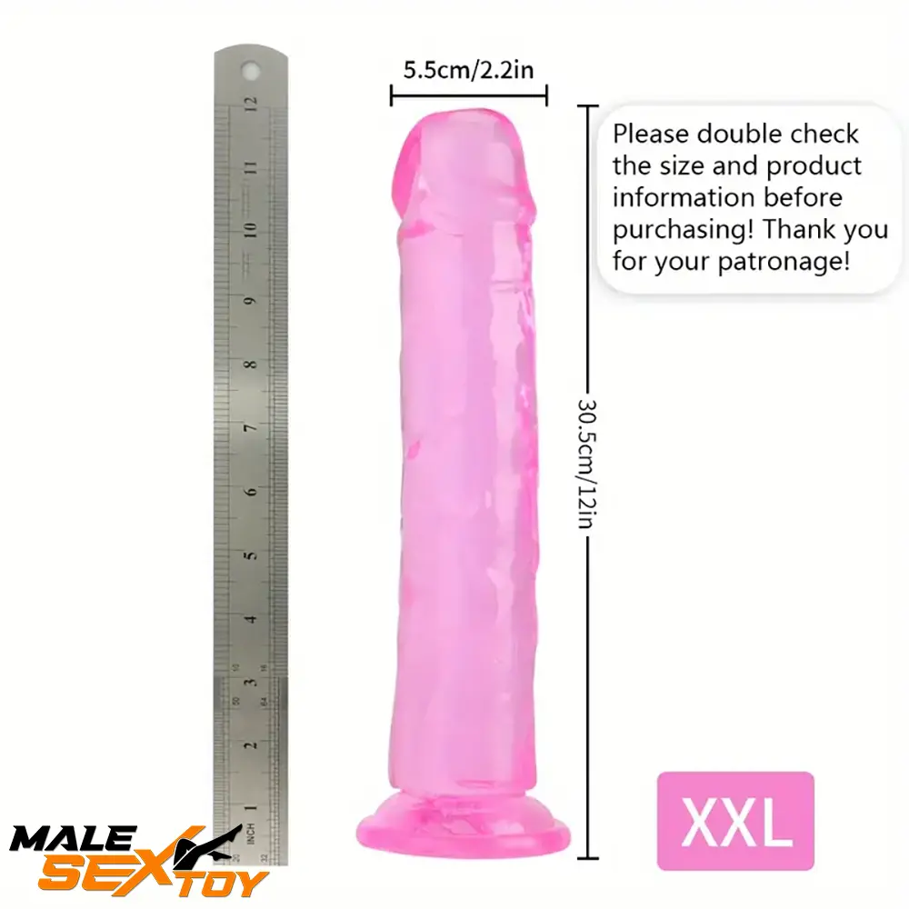 6.06in - 12in TPE Unisex Real Dildo Sex Toy Masturbator Anus Lovers Male Sex Toy