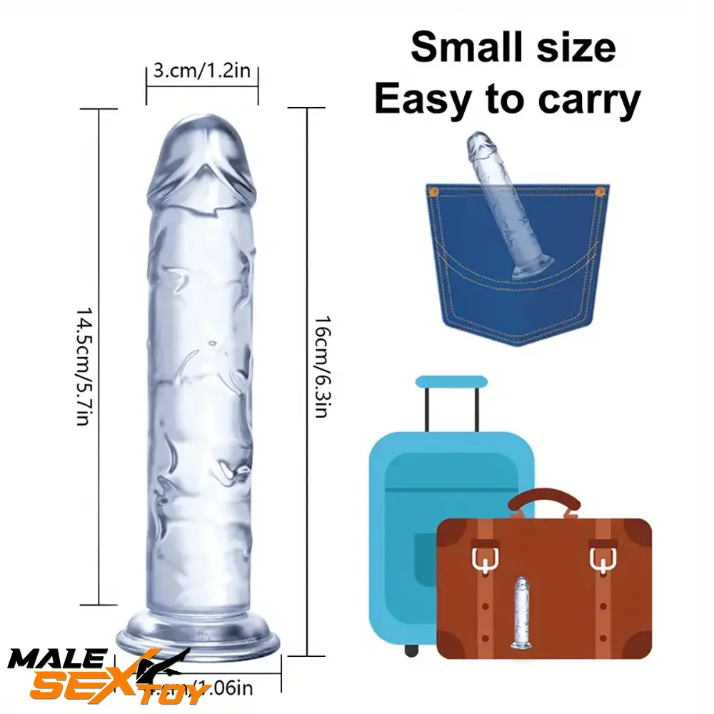 6.06in - 12in TPE Unisex Real Dildo Sex Toy Masturbator Anus Lovers Male Sex Toy