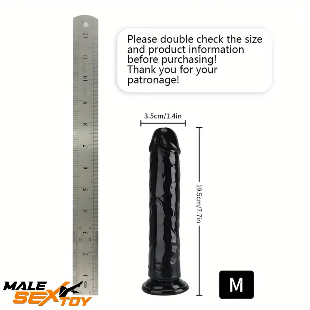 6.06in - 12in TPE Unisex Real Dildo Sex Toy Masturbator Anus Lovers Male Sex Toy