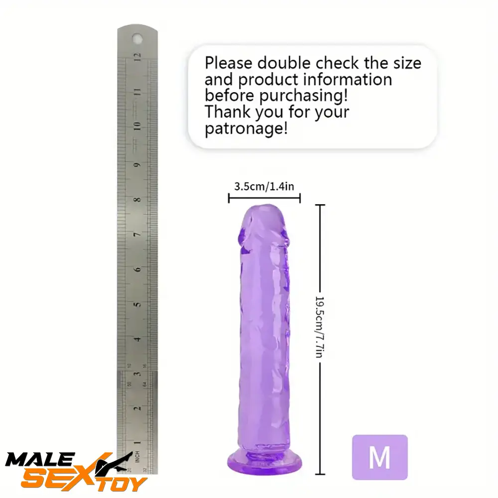 6.06in - 12in TPE Unisex Real Dildo Sex Toy Masturbator Anus Lovers Male Sex Toy