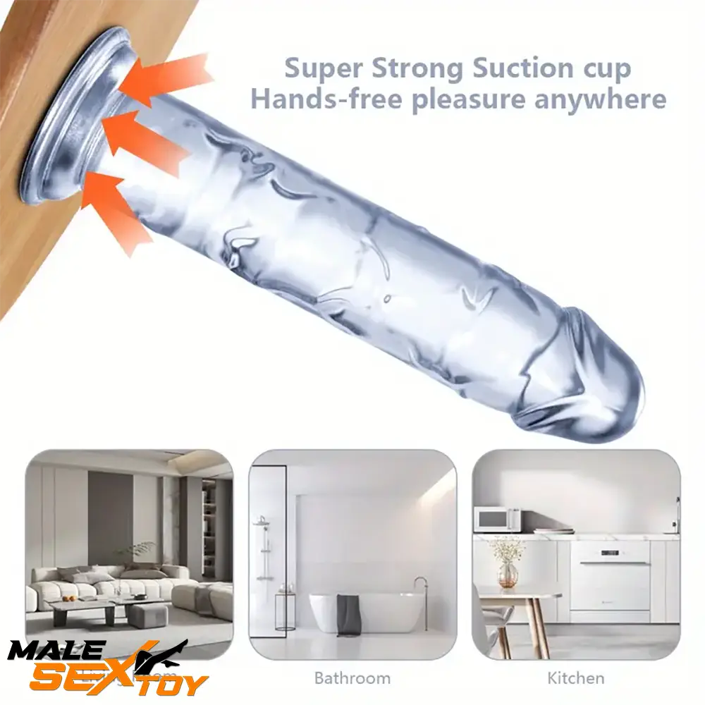 6.06in - 12in TPE Unisex Real Dildo Sex Toy Masturbator Anus Lovers Male Sex Toy