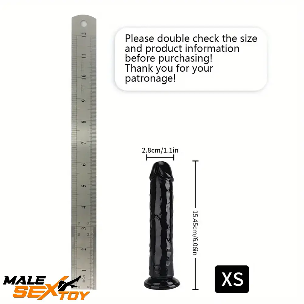 6.06in - 12in TPE Unisex Real Dildo Sex Toy Masturbator Anus Lovers Male Sex Toy