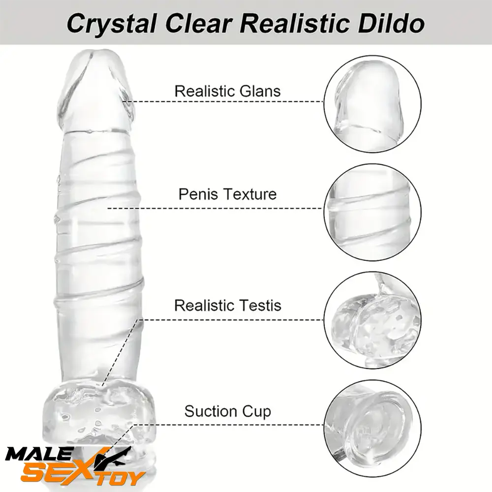 12.9in Realistic Spiral Big Women Dildo For Hands-Free Masturbation Male Sex Toy