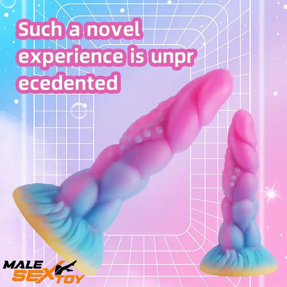 7.8in Monster Luminous Silicone Women Dildo For Masturbation G Spot Male Sex Toy