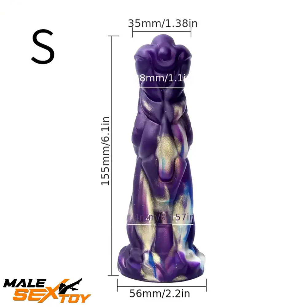 6.1in 7.6in 8.78in Silicone Soft Dragon Monster Dildo For G-spot Using Male Sex Toy