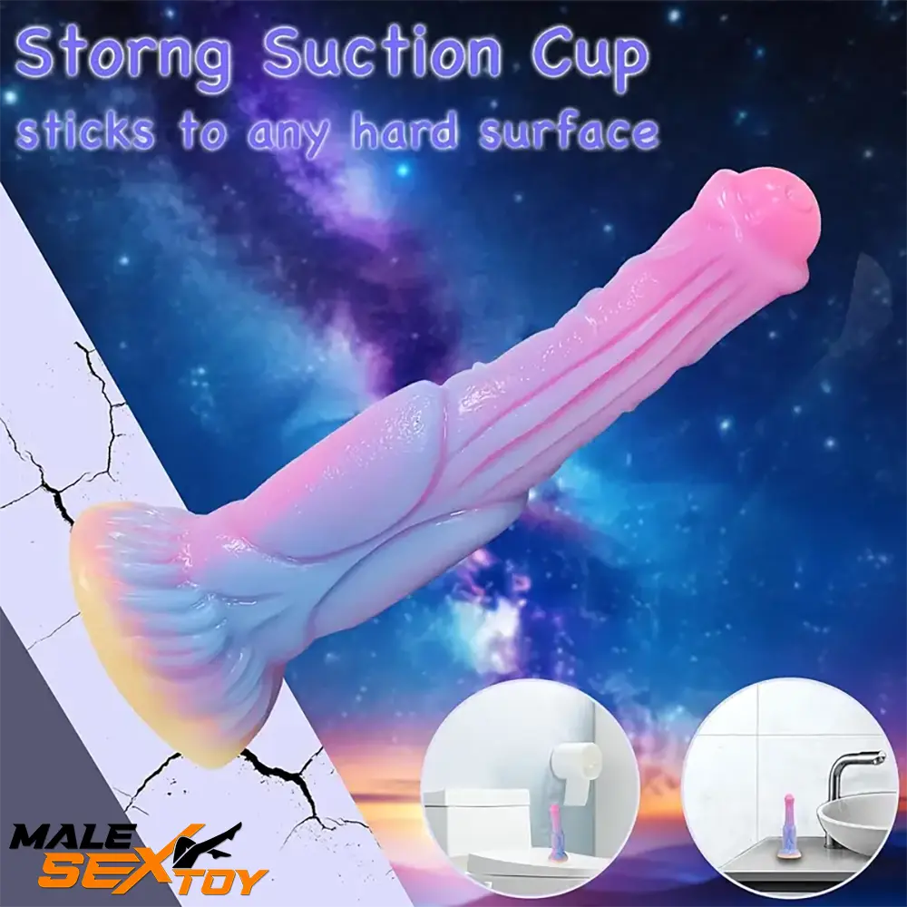 9.64in Big Silicone Soft Glowing Dildo For Stimulating Women Sex Lovers Male Sex Toy