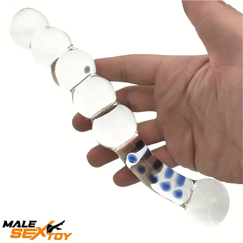 7.48in Clear Real Glass Crystal Dildo For G-Spot Vaginal Sex Love Toy Male Sex Toy