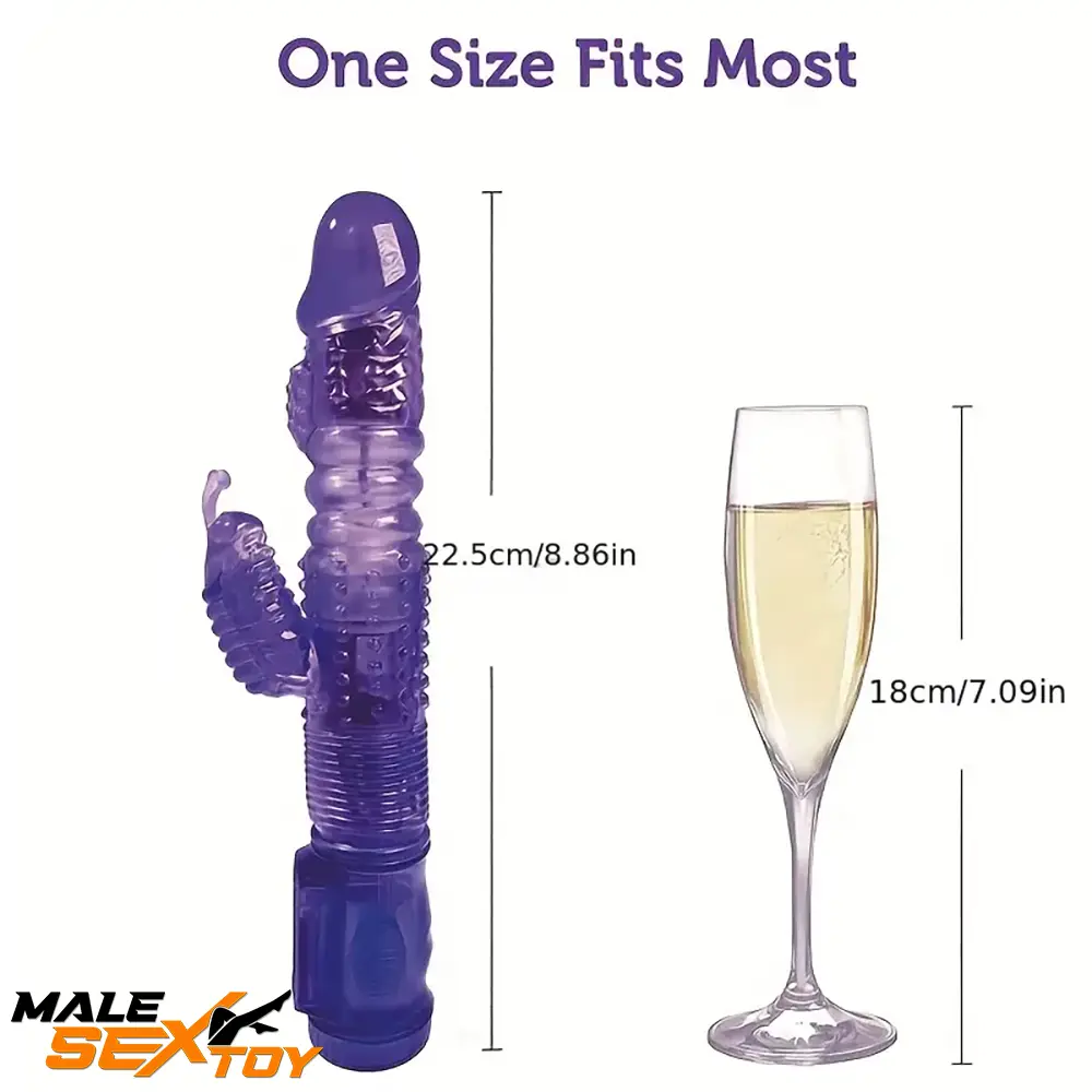 8.86in Auto Silicone Soft Vibrating Rotation Dildo For G-spot Stimulator Male Sex Toy