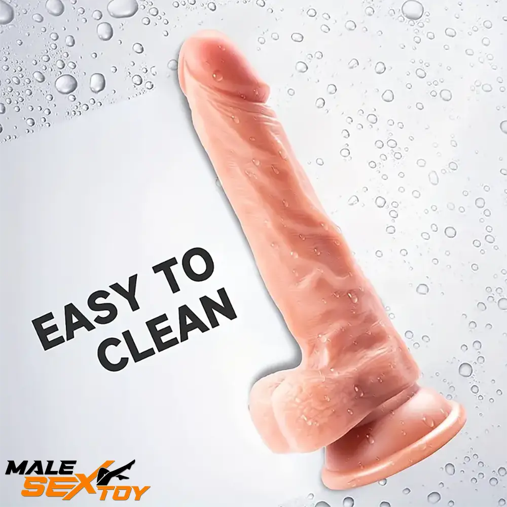 7.2in Premium Realistic Dildo With Lifelike Testicle For G Spot Sex Love Male Sex Toy