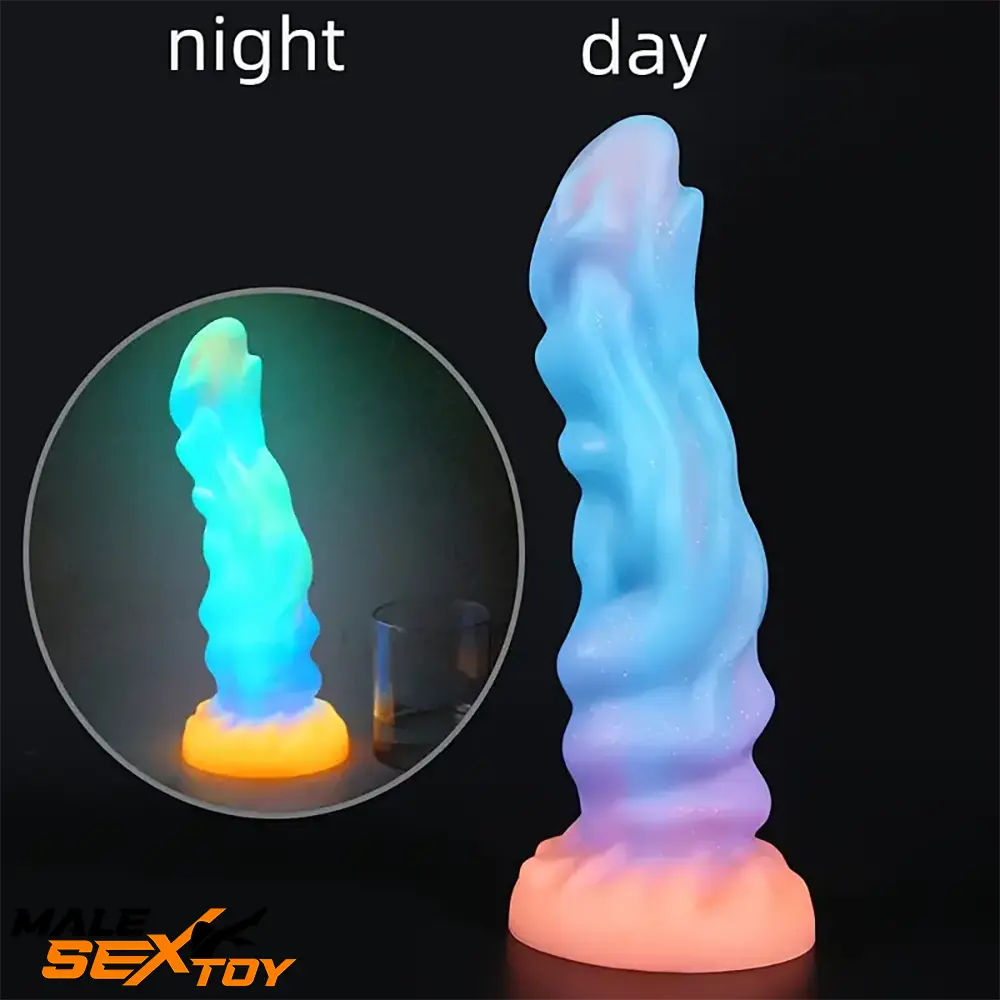 9.45in Silicone Soft Big Luminous Monster Dildo For Prostate Stimulator Male Sex Toy