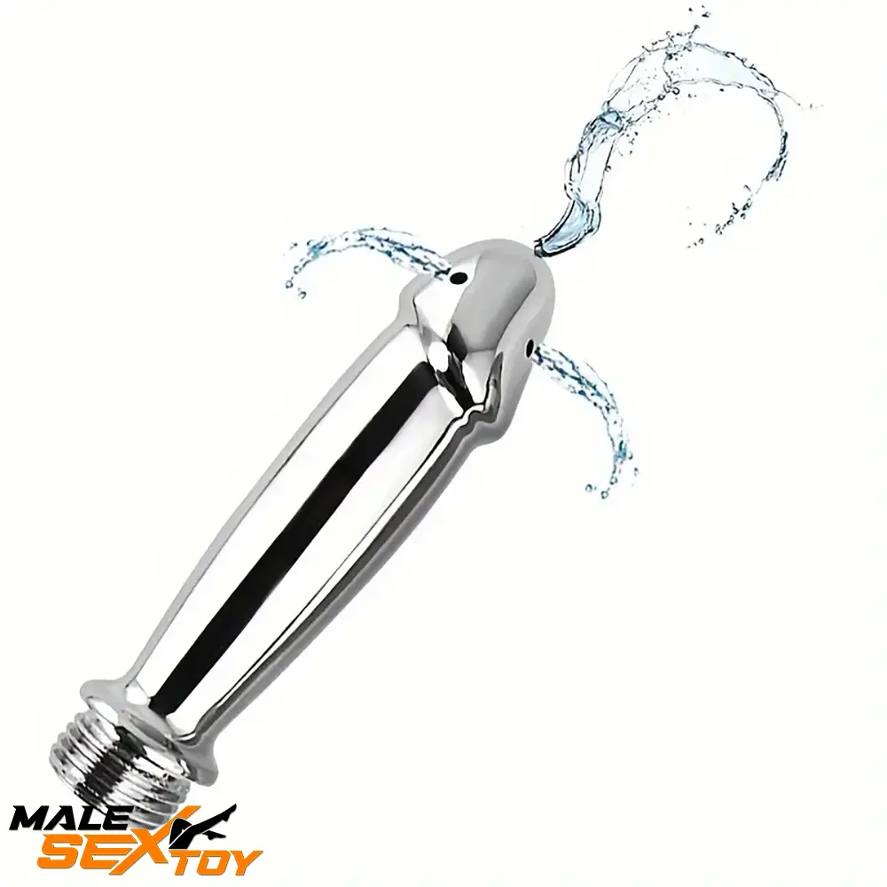 4.05in 4.92in Metal Enema Shower Dildo For Anal Vaginal Cleaner Sex Male Sex Toy
