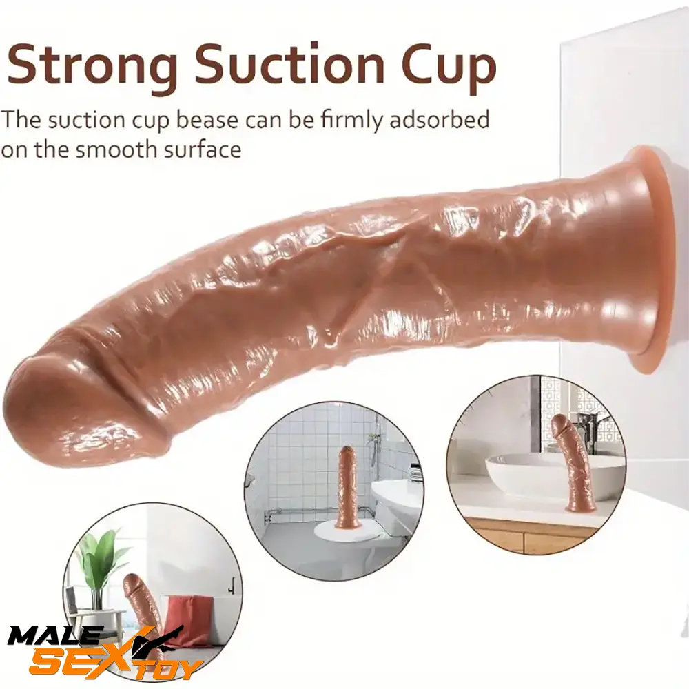 8.3in Soft Flexible Silicone Big Dildo For Stimulating Women Lovers Male Sex Toy