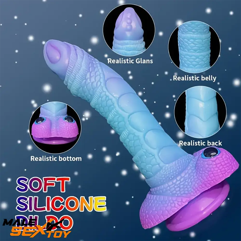 9.08in Silicone Soft Big Dragon Elephant Dildo For Prostate Stimulator Male Sex Toy