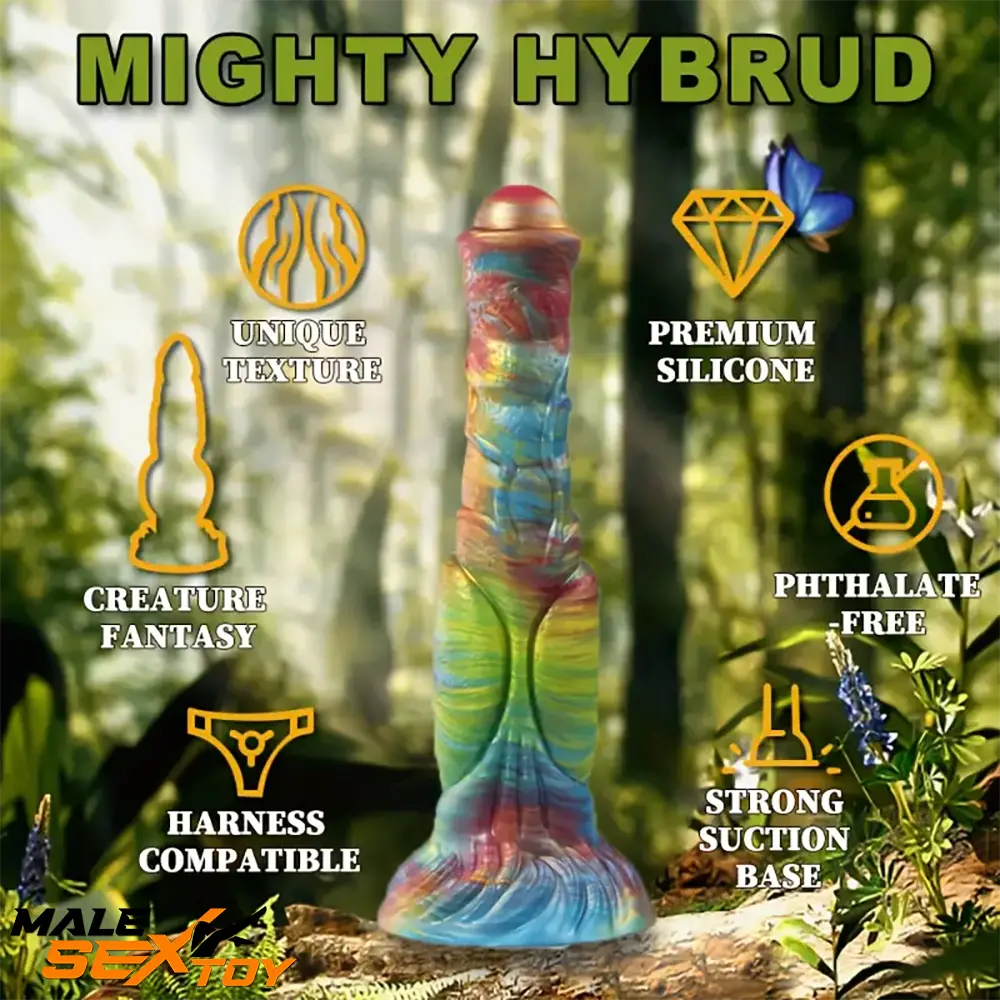 9.4in Silicone Soft Big Animal Horse Cock Dildo For G-spot Anal Sex Male Sex Toy