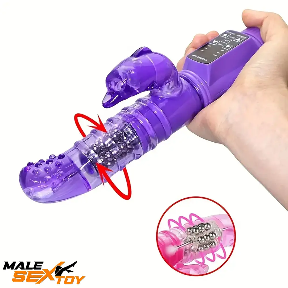 8.86in Auto Silicone Soft Vibrating Rotation Dildo For G-spot Stimulator Male Sex Toy