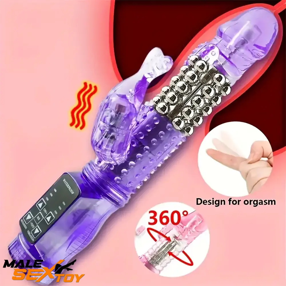 8.86in Auto Silicone Soft Vibrating Rotation Dildo For G-spot Stimulator Male Sex Toy