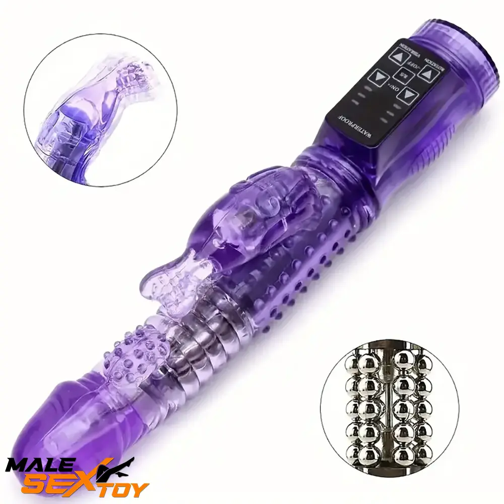 8.86in Auto Silicone Soft Vibrating Rotation Dildo For G-spot Stimulator Male Sex Toy