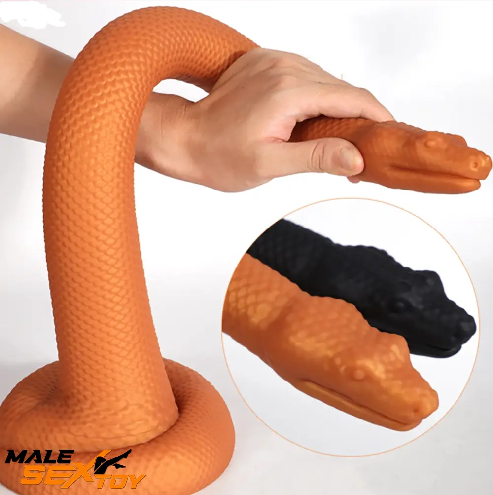 13.78in 17.72in 21.65in Long Huge Silicone Soft Snake Animal Dildo Male Sex Toy