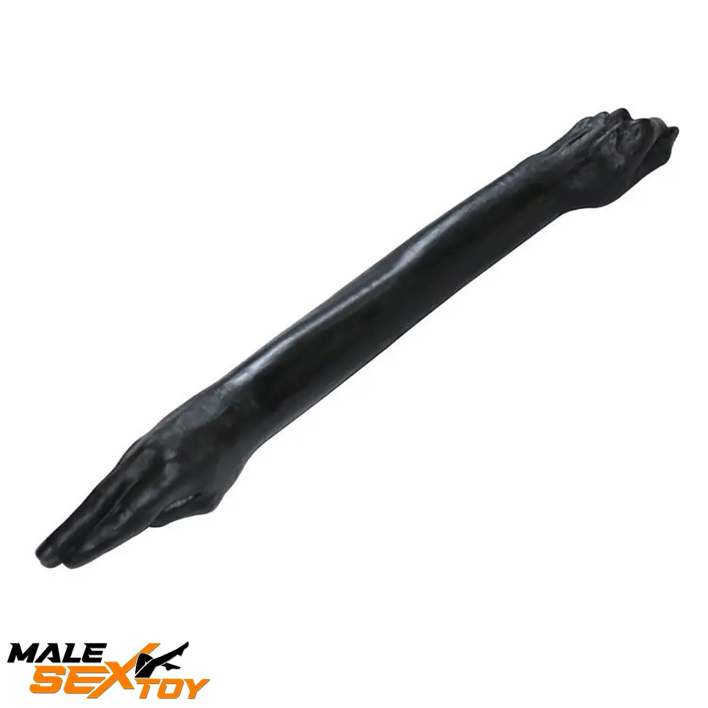 25.59in Fantasy Silicone Soft Huge Long Black Hand Fist Penis Dildo Male Sex Toy